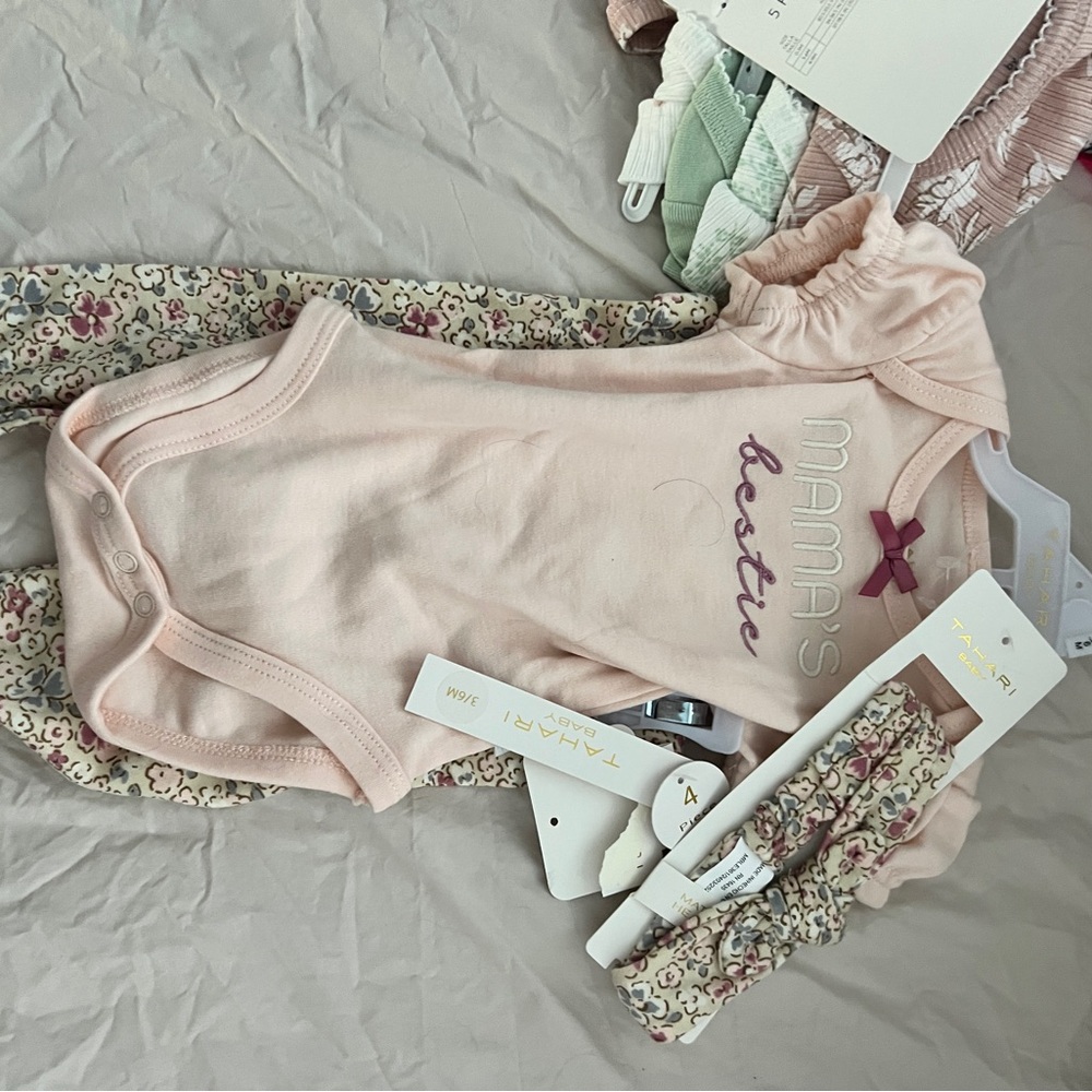 Tahari Pink Cap Sleeve Bodysuit with Peter Pan Collar